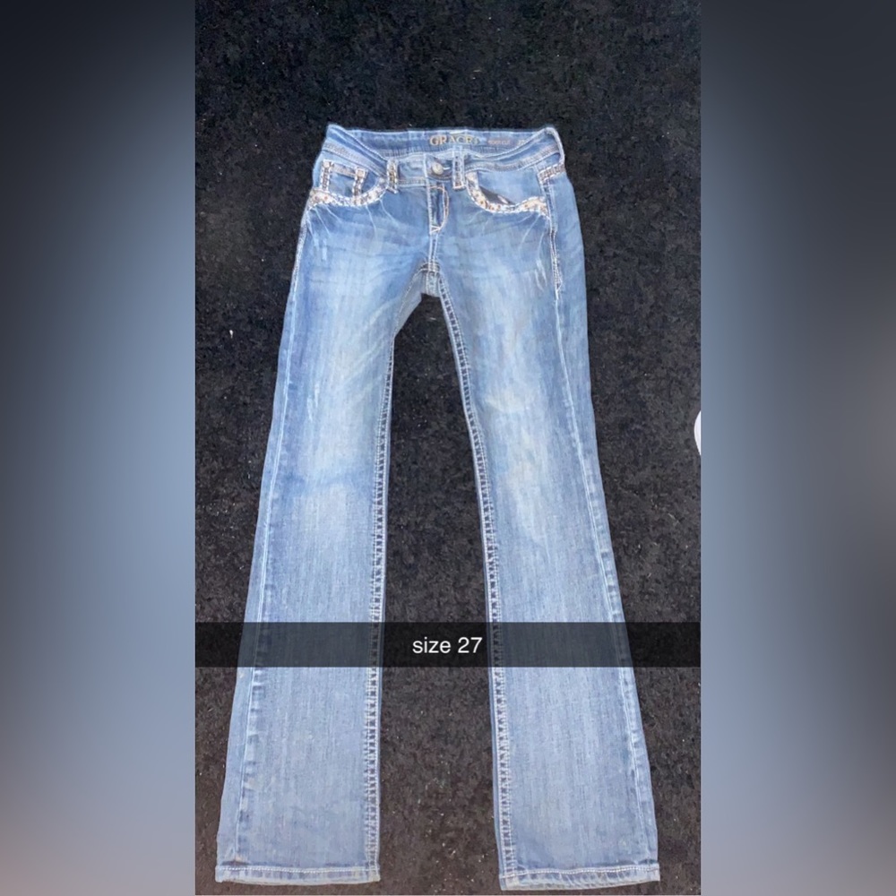 bootcut denim jeans